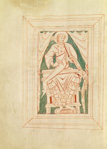Frontispiece Depicting St. Gregory the Great from a Book of Sermons by French School