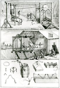 A Slate Quarry by French School