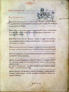 St. Martin cutting his cloak, from Vieil Rentier dAudenarde, 1291-1302
