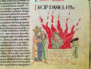 The Children in the Furnace, from the Bible of Etienne Harding