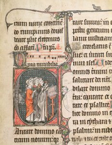 Monks singing from a Psalter