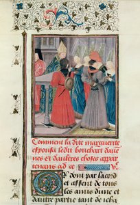 Marriage of Marguerite de Constantinople with Bouchard d