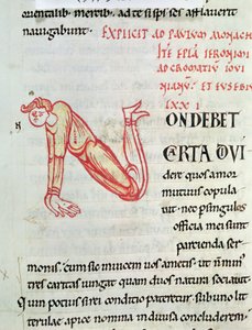 Historiated initial N, from the letters of St. Jerome by French School