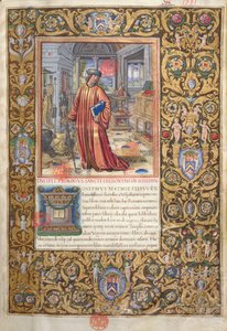 Flavius Josephus in his study, illustration for the Prologue of the Antiquities of the Jews by Flavius Josephus by French School