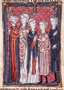 An Engagement, from Decrets de Gratien (Ms 372 fol.141)