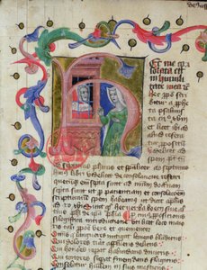 Miniature of the Philosopher Boethius in Prison by French School
