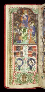 Dedication page from a Book of Hours belonging to John Talbot, c.1424 by French School