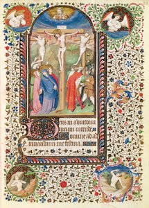 Crucifixion, from a Book of Hours used by a woman from Poitiers by French School
