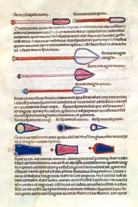 Surgical instruments from a treatise by Abul Qasim Kalaf ibn al-Abbas al Zahrawi by French School