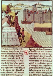 Page from the Histoire du Grand Alexandre by Jean Vauquelin, c.1465 by French School
