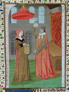 A doctor examining St. Elizabeth