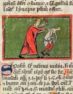 Doctor treating a patient
