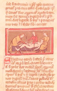 Surgery, from an edition of the Book of Surgery by Rogier de Salerne by French School