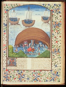 Fate of Seleucus, from The Fall of Princes, by Giovanni Boccaccio, 1467 by French School