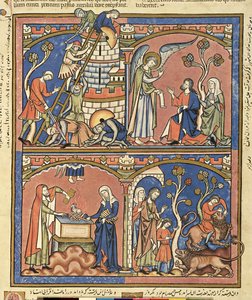 Abimelech and Samson, from the Morgan Picture Bible