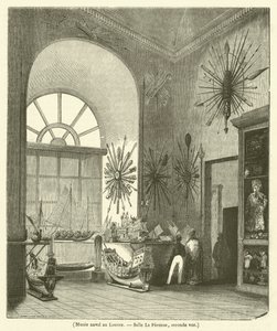 Naval Museum at the Louvre, La Perouse Room, Second View (engraving) by French School