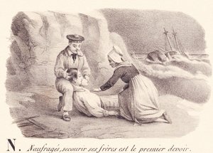 N: Shipwrecks, rescuing your brothers is the first duty by French School