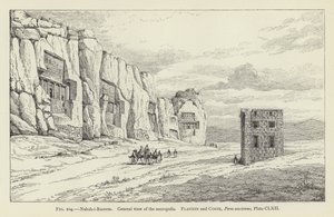 Naksh-i-Rustem, General View of the Necropolis by French School