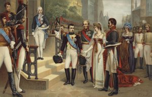 Napoleon I and the Queen of Prussia by French School