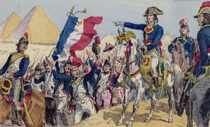 Napoleon at the Battle of the Pyramids, Egypt
