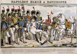 Napoleon wounded in Regensburg - image of Epinal