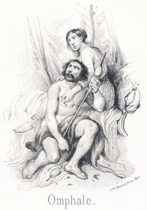 Omphale: One of the prettiest mortals in the universe, daughter of the King of Lydia by French School