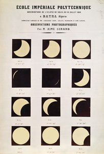 Observation of a solar eclipse at Batna, Algeria, 18th July 1860 by French School