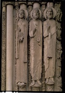 Old Testament figures, from the north embrasures of the central door of the Royal Portal of the west facade