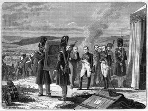 On the eve of the Battle of Borodino, 7 September 1812: Napoleon before the portrait of the King of Rome - The portrait of the King of Rome Napoleon II brings to Napoleon I the eve of the Battle of the Moskova (Battle of Borodino)