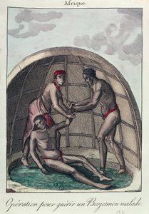 Operation to heal a sick Bushman, 1811 by French School
