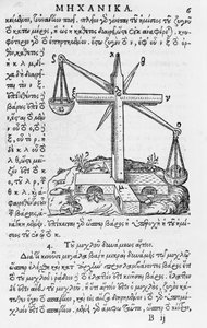 Page from Mhxanika, Reproduction of Greek Manuscript by Aristotle (384-322 BC), Published in Paris
