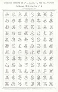 Page from Vignettes Typographiques by French School
