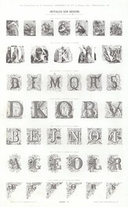 Page from Vignettes Typographiques by French School
