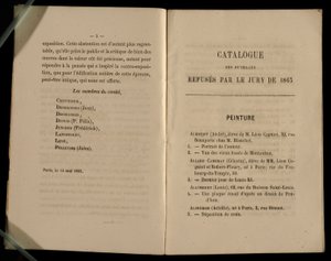 Painting Chapter, from the Salon des Refuses, 1863