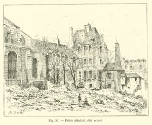 Abbatial Palace, current state by French School
