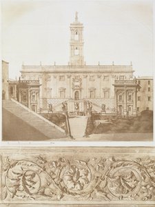 Palazzo Senatorio, The Capitol, Rome, from Fragments of Architecture of the Middle Ages and the Renaissance, engraved by Jules Adolphe Chauvet
