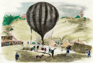 Paris Headquarters from 1870: View of One of the Balloons Used for Communication
