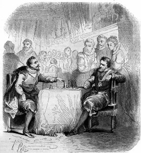 Part of chess between Henry IV of France (1553-1610) and the Duke of Vendome.