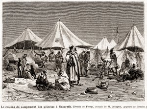 Penitence Pilgrimage to the Holy Places from 25 April to 8 June 1882 (engraving) by French School