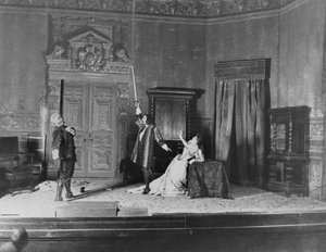 Performance of Ruy Blas (1838) by Victor Hugo (1802-85), with Paul Mounet (1847-1922) in the role of Don Salluste, Mounet-Sully (1841-1916) in the role of Ruy Blas, and Marthe Brandes (1862-1930)