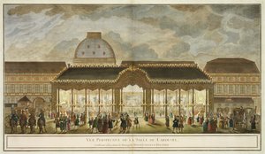 Perspective View of the Carousel Room, Constructed for the Occasion of the Marriage of Monseigneur Le Dauphin, engraved by Oubrier