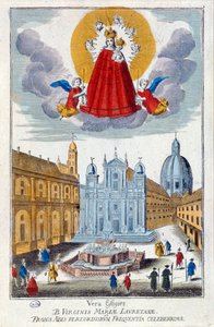 Pilgrims visiting the shrine of Our Lady of Loretto, 18th century