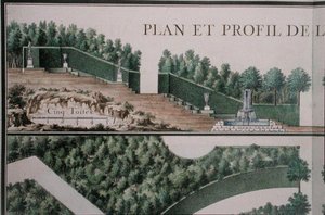 Plan and cross Section of the Grove, from 