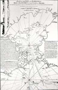 Plan of the Bay and Harbour of Rio de Janeiro on the Coast of Brazil by French School