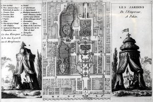 Plan of the Gardens of the Emperor of Peking, from Jardins Anglo-Chinois a la Mode, by George Louis le Rouge, published c.1776-78