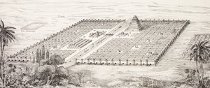 Plan of the City of Babylon, Mesopotamia, Around the 5th Century BC According to Herodotus