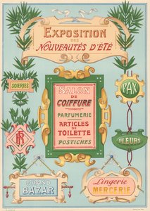 Plate 17: Signage models for Art Nouveau painter by French School
