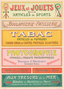 Plate 20: Signage models for Art Nouveau letter painter