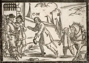 Political Pamphlets Mazarinade: Mazarin Frees the Princes in Le Havre, Engraved Wood by French School