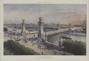 Pont Alexandre III, Exposition Universelle 1900, Paris by French School